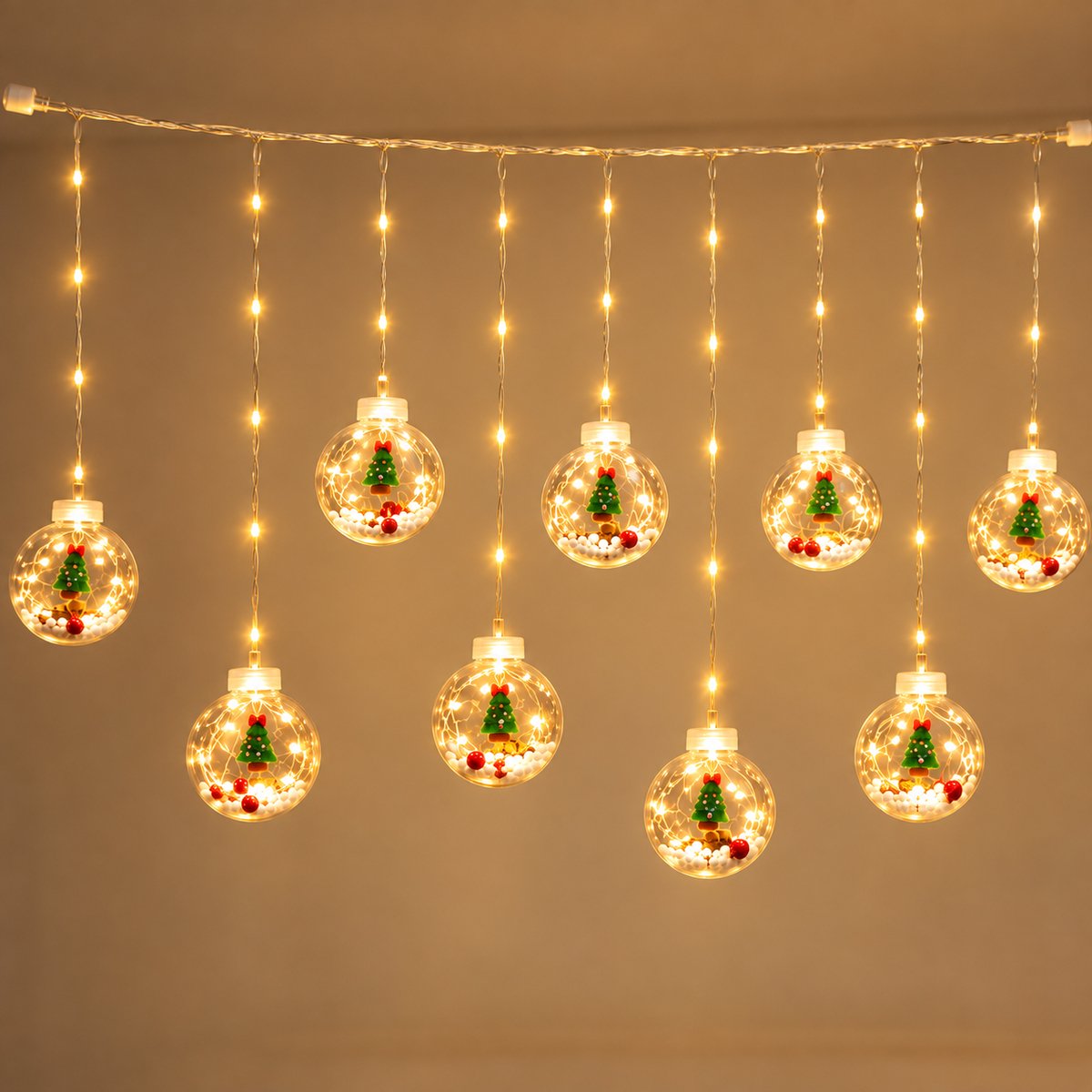 Nina’s Giftshop® Kerstverlichting 3 Meter – 150 LED Warm Wit – Lichtsnoer Binnen & Buiten – Kerstversiering