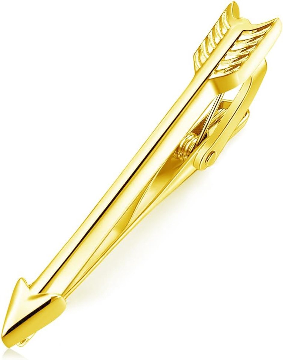 4,9 cm heren dasspeld dasspeld voor smalle stropdassen zilver veerpijl 1,93 inch