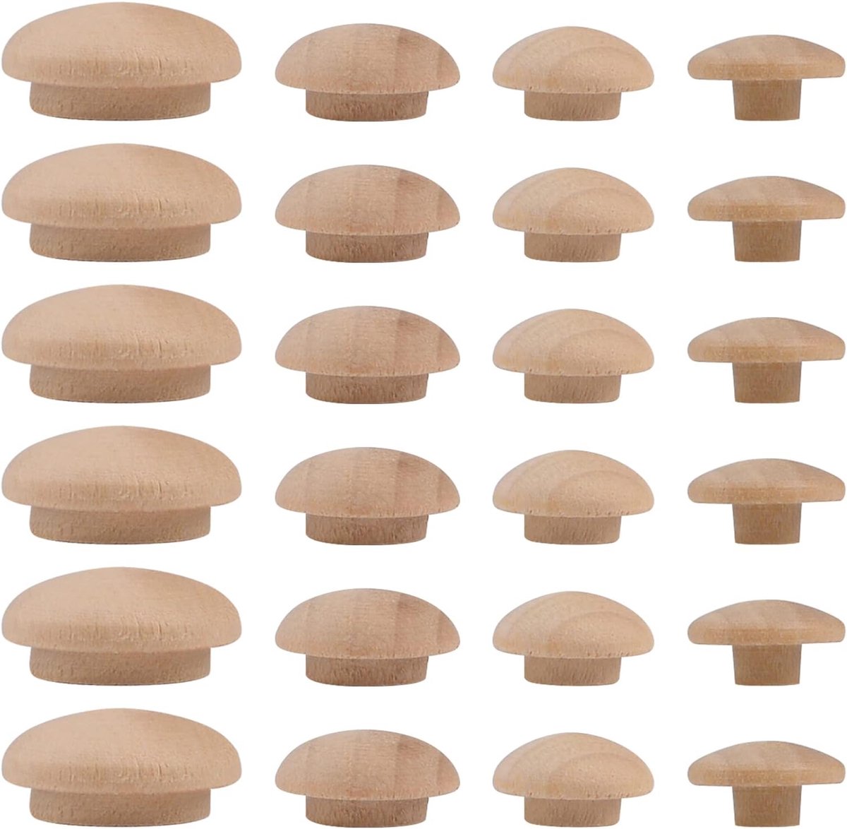 Store_9 - Houten Knopstekkers - 120 Stuks - Ideaal voor Meubels
