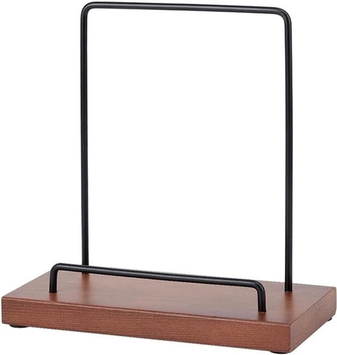 Vinylplaten Displayhouder - Muziekalbum Organizer - Platen Opslaan - Massief Houten Constructie - 20 x 9 x 20 cm - Zadelbruin
