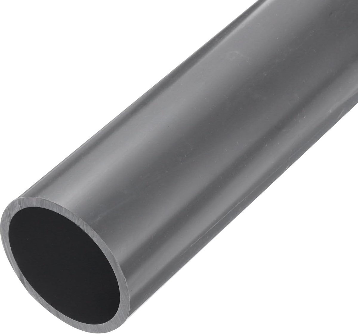 Pvc-buis, ronde buis, 53,6 mm, ID, 63 mm, OD, 9 inch, lengte, lichtgrijs, hoge slagvastheid, voor waterbuis, handwerk, kabelhoes, 2 inch