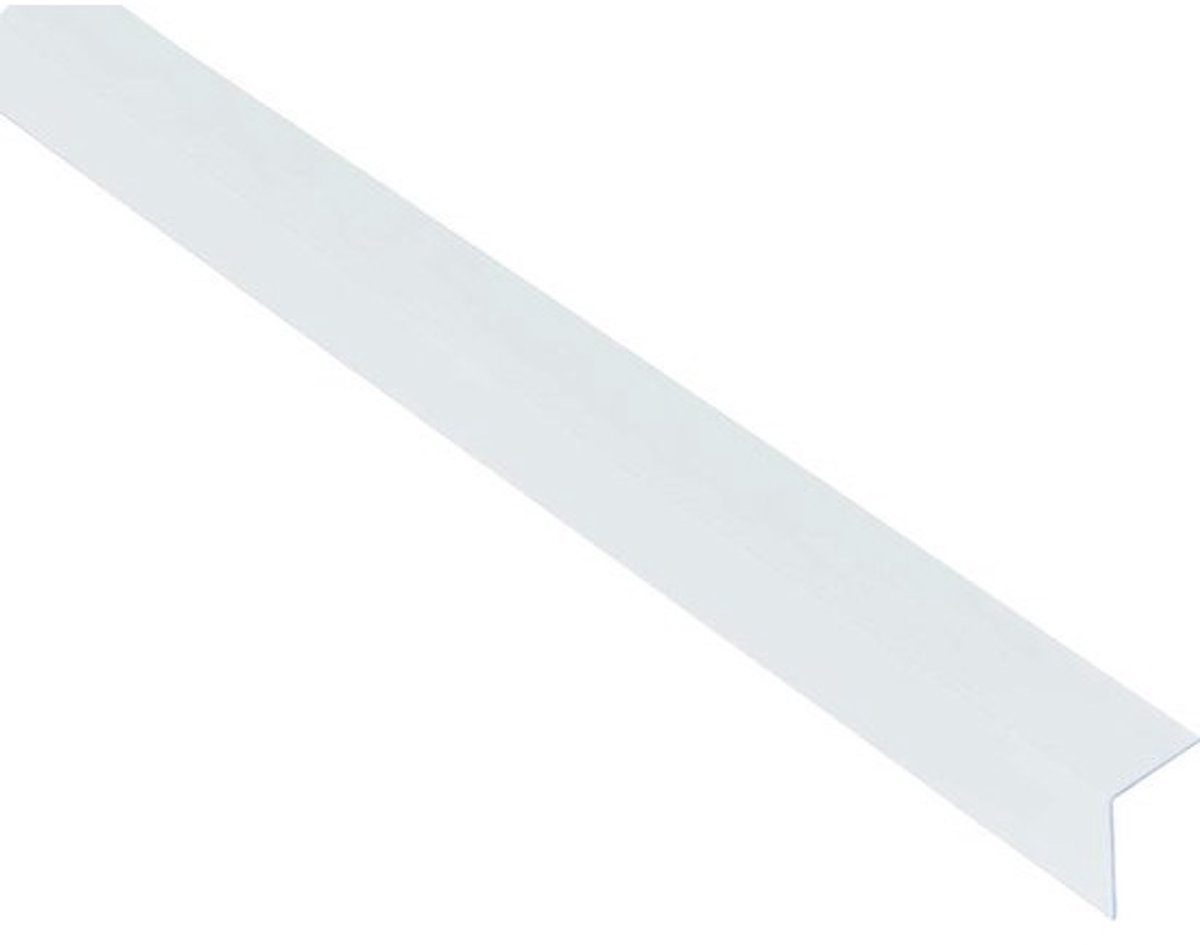Hoekprofiel Kunststof - Profiel PVC - Afwerking Hoek - Gelijkbenig Ontwerp - 1000x20x20 mm - Transparant