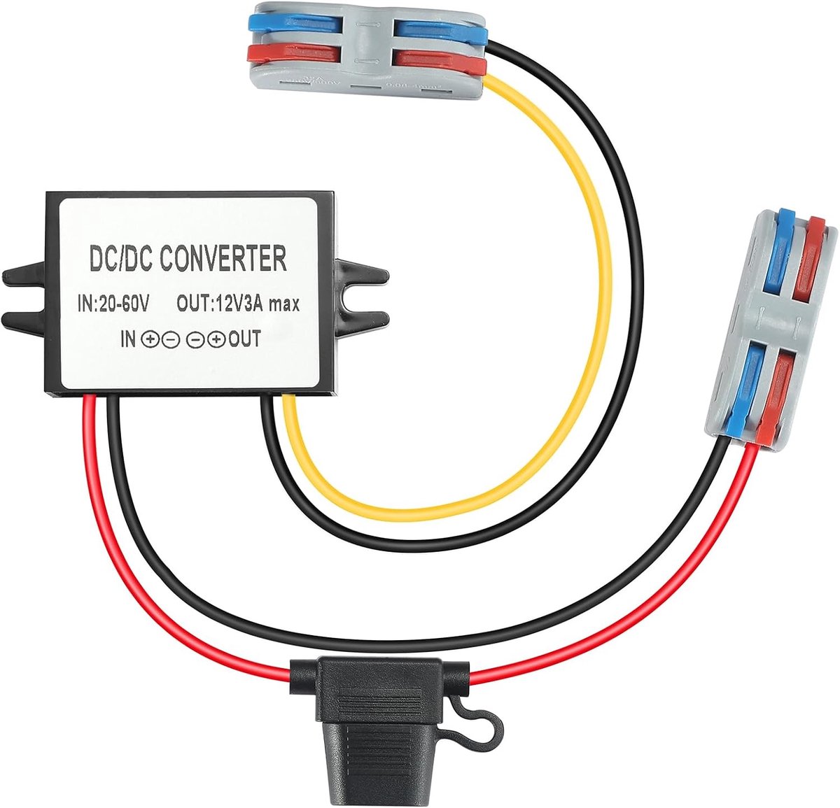 down 24 V of 48 V of 60 V naar 12 V 3 A 36 W DC DC converter Buck Volt transformator voeding regelaar begrenzer converter