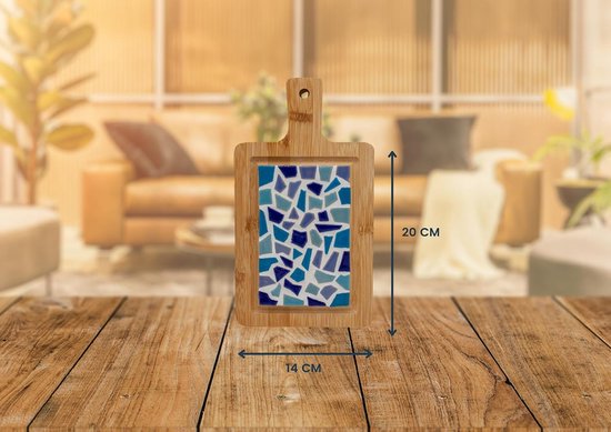 Creations mozaïek DIY borrelplank blauw creatief knutselpakket — afbeelding 5