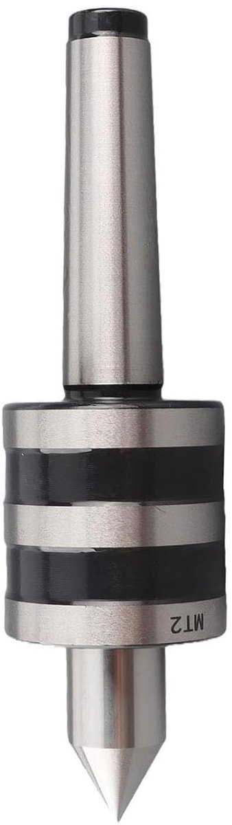 Live Center Revolving Tailstock for Metal Lathe Machine Medium Duty Rotating Tool Accessorie Precision Bearing Support for Turning Milling Workshop Equipment