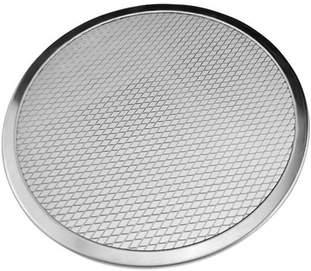 Pizza Plaat - Bakplaat Pizza - Pizza Bakken - Aluminium Materiaal - 14 inch - Zilver