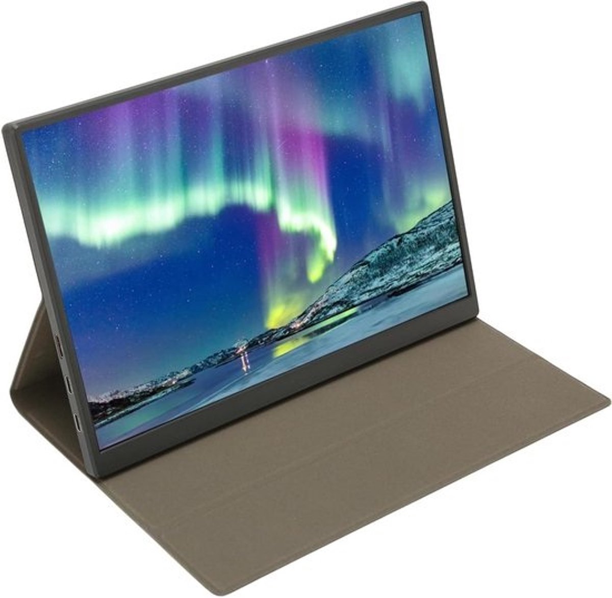 Draagbare Monitor - Externe Scherm - Werk en Entertainment - Ingebouwde Luidsprekers - 105 Inch - Zwart