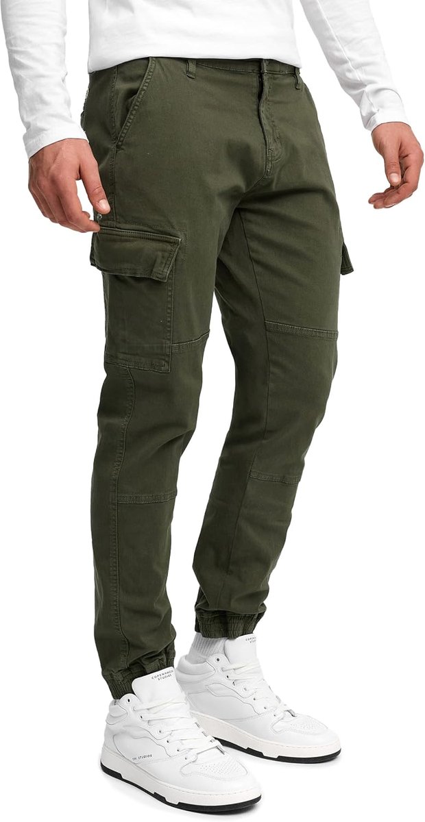 Heren August Cargo Pants | Cargobroek van katoen met 6 zakken