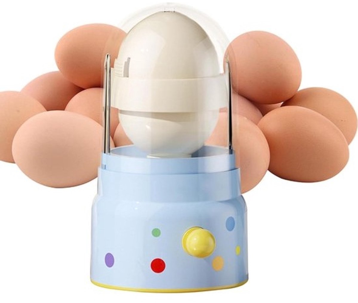 Eierdraaier Keukengadget - Gouden Ei Mixer - Culinaire Bereidingen - Ergonomische Handgreep - 9 x 9 x 9 cm - Blauw
