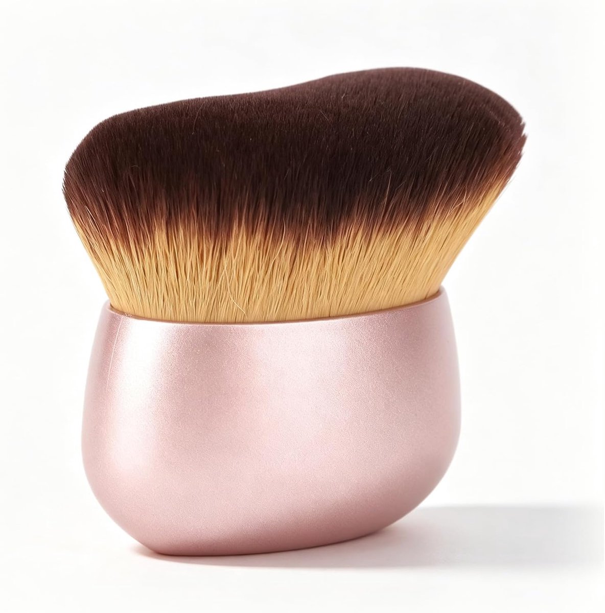 Borstel, Extra Grote Make -upborstel voor Lichaam voor Gezicht Body Self Tanner, Kabuki Tan Applicator voor Het Bruinen van Mousse -lotionspray (Roségoud)