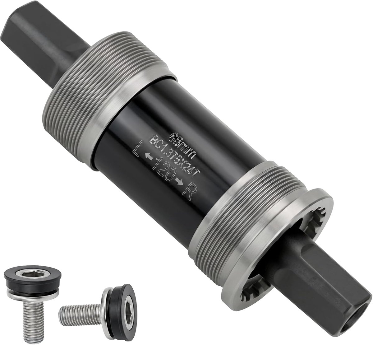 Vierkante trapaslagers, vier gaten, BSA binnenlager voor mountainbike, MTB, racefiets, fatbike, vierkant, BSA 68 mm x 113, 118, 120, 122,5, 124,5, 127 mm