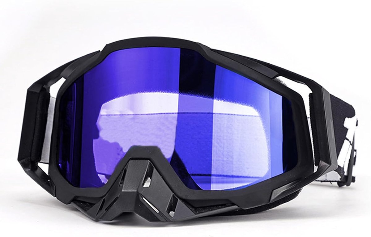 Motorcrossbril voor mannen en vrouwen - Offroad racingbril, dirtbikebril met gespiegelde lenzen voor motocross en crossmotor