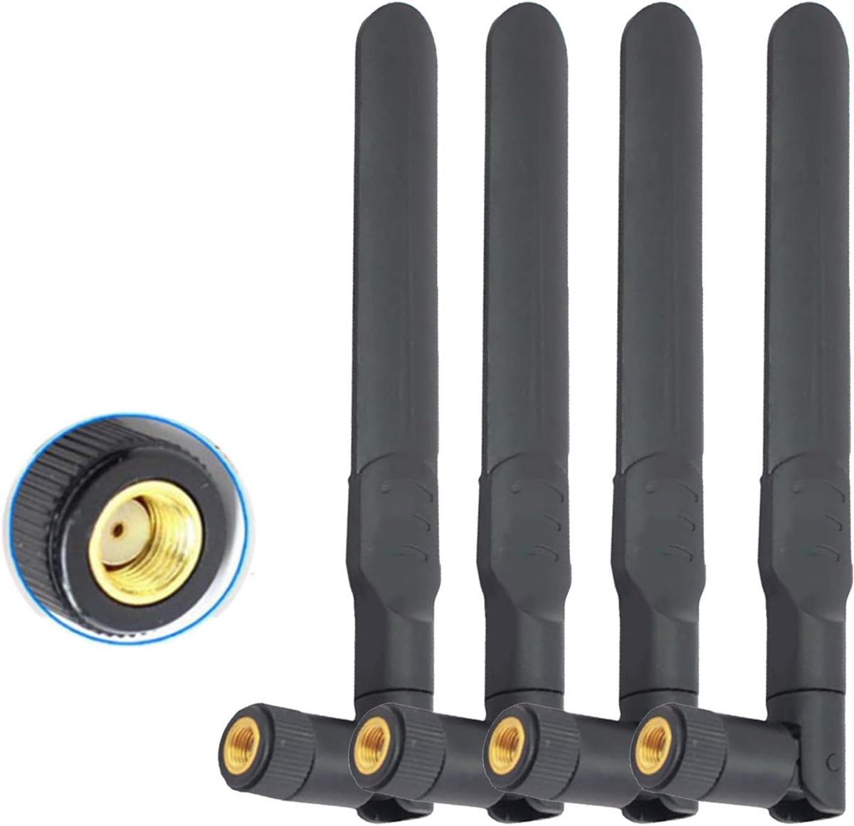4 stuks Dual Band WiFi Antenne 2.4G 5.8G 8dBi MIMO RP-SMA mannelijke antenne voor WiFi Router Wireless Signal Booster Repeater