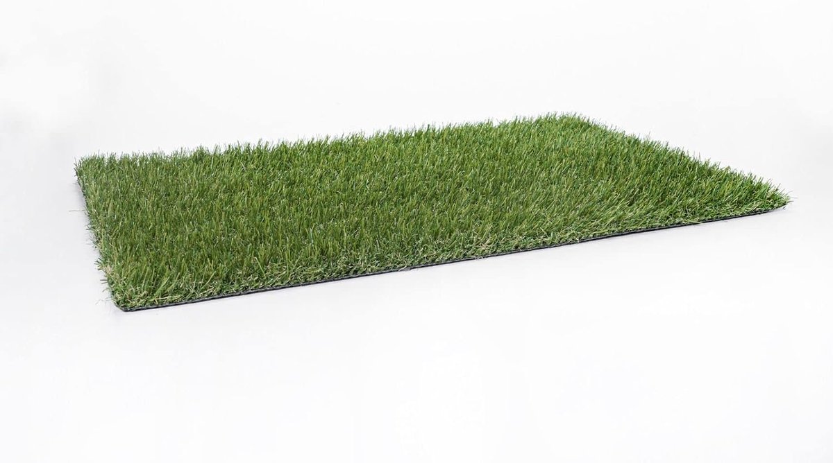 Kunstgras Santorini voor Tuin of Balkon - Poolhoogte 20 mm - Gewicht ca. 1898 g/m² - UV-Garantie 8 Jaar (DIN 53387) Afmeting: 4 m x 0.5 m