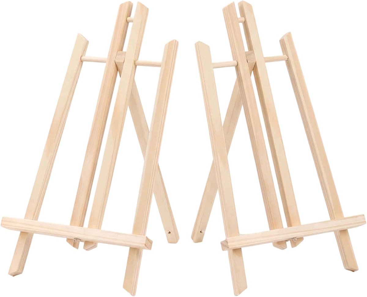 2 stuks ezel klein (30 x 19 cm) - mini-tafelezel voor displays