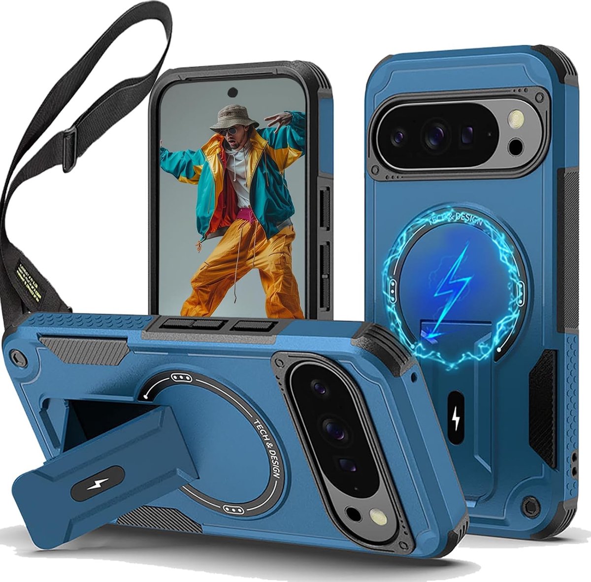 Magnetische Hoesje voor Google Pixel 10 / Pixel 10 Pro DG Blauw