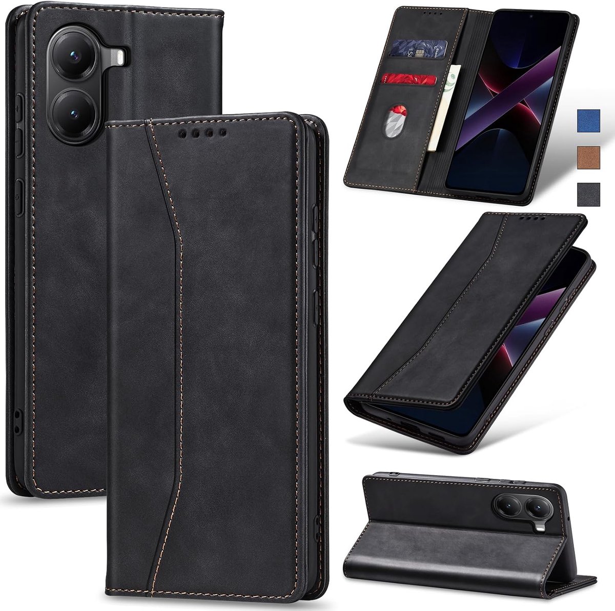 Hoesje voor Xiaomi Poco X7 Pro,Zwart
