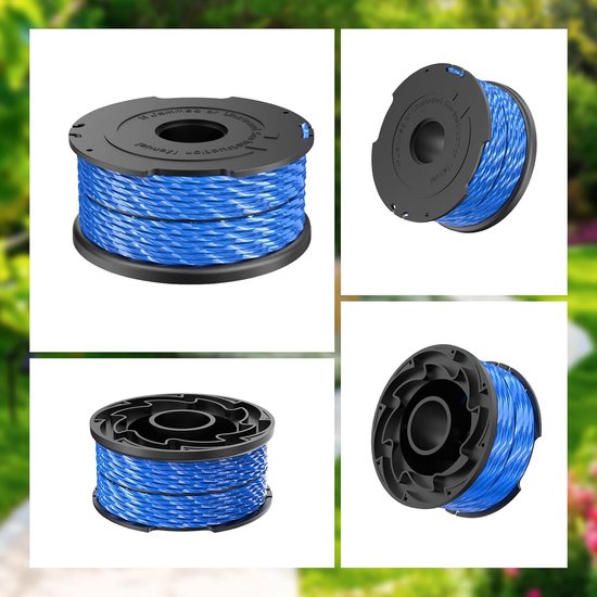 Spoelen, 1,65 mm 12,2 m Spoellijnen Compatibel met Black and Decker GL315, GL337, GL350, GL650, GL651, GL652, GL653, GL655, GL656, GL660, GL670, GL680 (4 Spoelen) — afbeelding 5