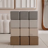 HENVAE® Foam Stapelblokken 12-delig inclusief opbergtas - Zachte Speelblokken - Baby Speelgoed 6 maanden - Stapeltoren - Bouwblokken - Foam Blokken - Montessori Speelgoed - Educatief speelgoed - Sensorisch Speelgoed Baby - Kindercadeau