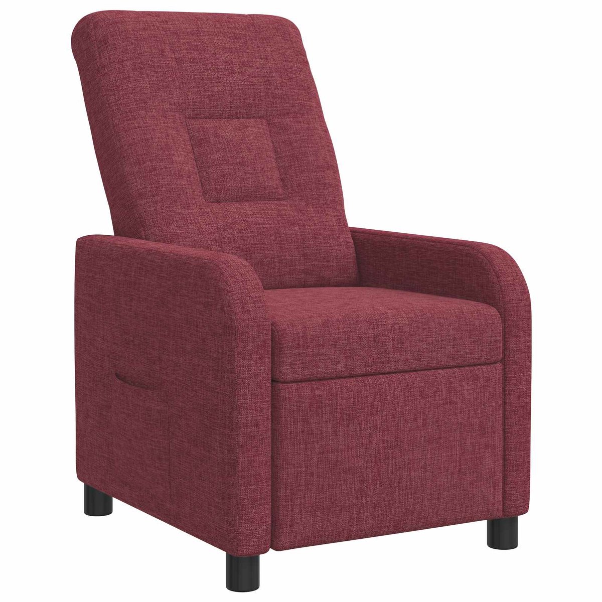 vidaXL Recliner - Wijnrood - Stof