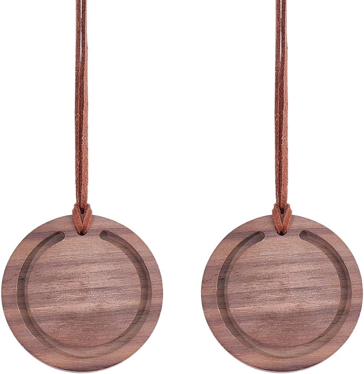 Luchtverfrissers, plat, rond, hout, aromatherapie, diffuser, auto, hanger, etherische oliediffuser