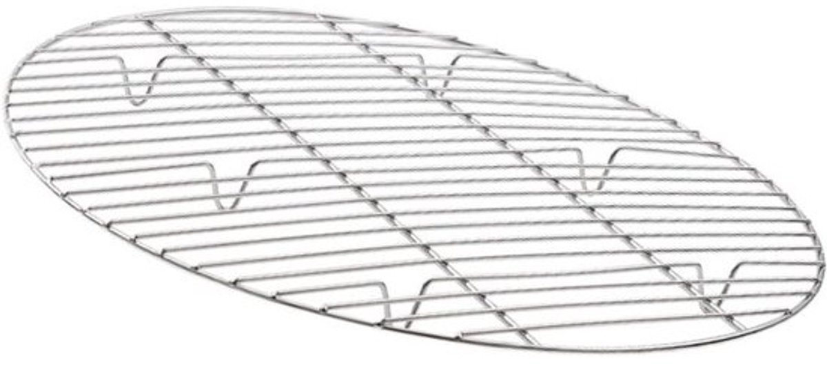 Rond Bakrek - Stoommand Grillrek - Gezond Koken - Waterscheidingsontwerp - 26 cm - Zilver