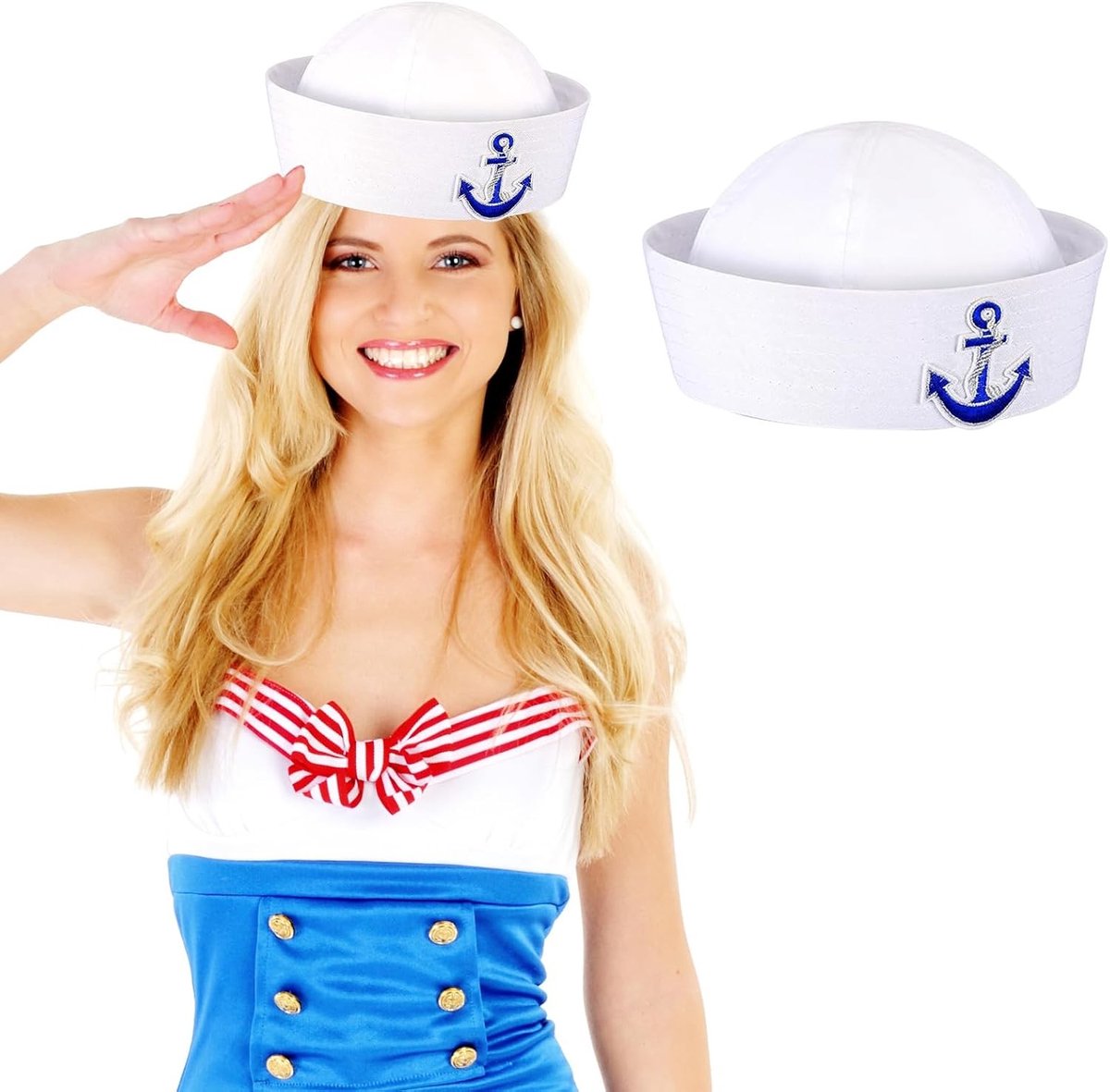Sailor Hoofdband voor Kostuums, Accessoires voor Themafeesten, Cosplay en Halloween, Perfect voor Carnaval en Feestjes
