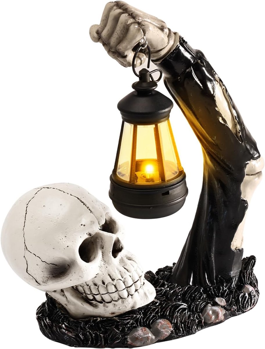 Verlichte Skeletfiguren met Zonne-energie, Halloween Decoratie voor Tuin en Buiten, LED Lichtbeelden voor Sfeervolle Buitenruimtes