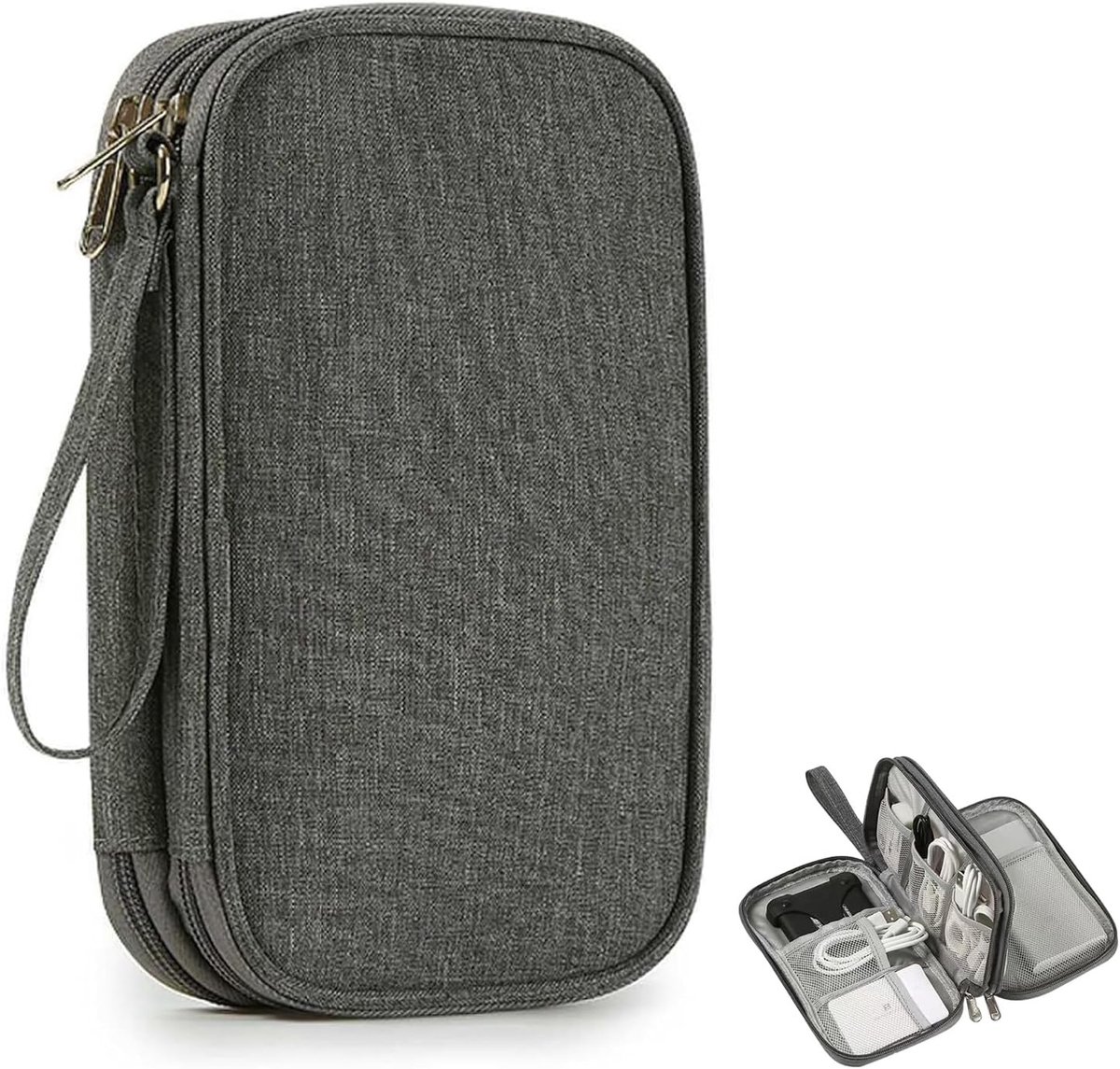 Draagbare Waterdichte Organizer voor Elektronische Accessoires, Kabels en Opladers voor Reizen