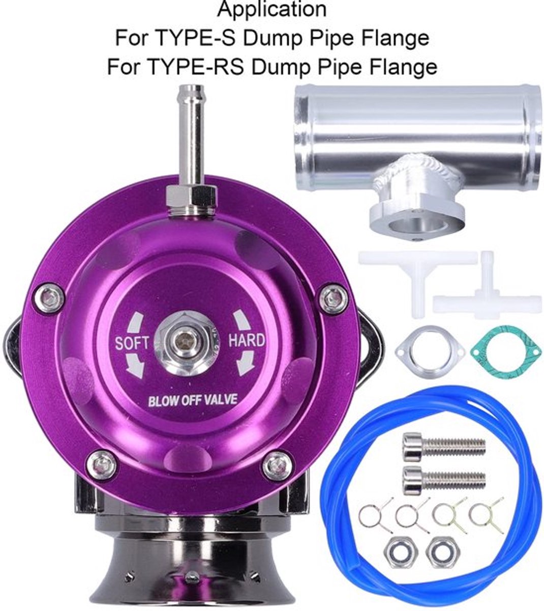 Allecto - Turbo Blow Off Valve Kit - Aluminium Billet - 2.5 Inch Flens - Universeel