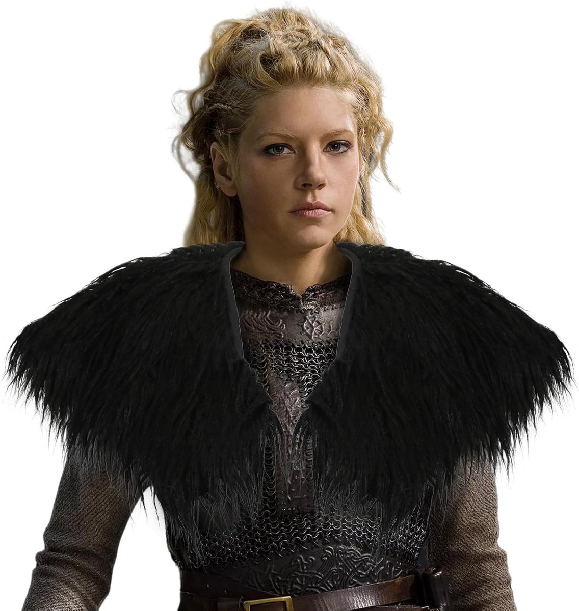 Viking Kostuum Faux Fur Sjaal voor Halloween en Carnaval - Schouderaccessoires voor Cosplay en Themapartijen
