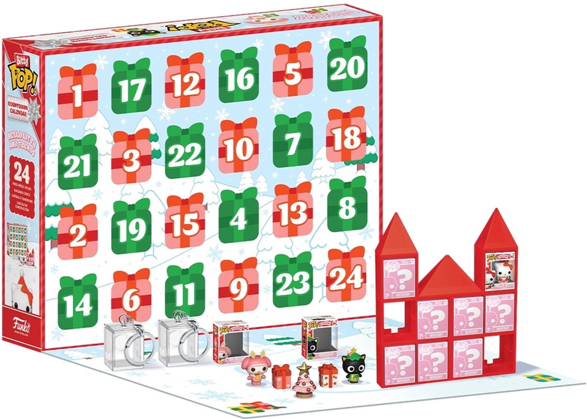 Pop Bitty: Adventskalender - Hello Kitty and Friends - Countdown Calendar — cadeau in Spellen & Speelgoed - foto 3
