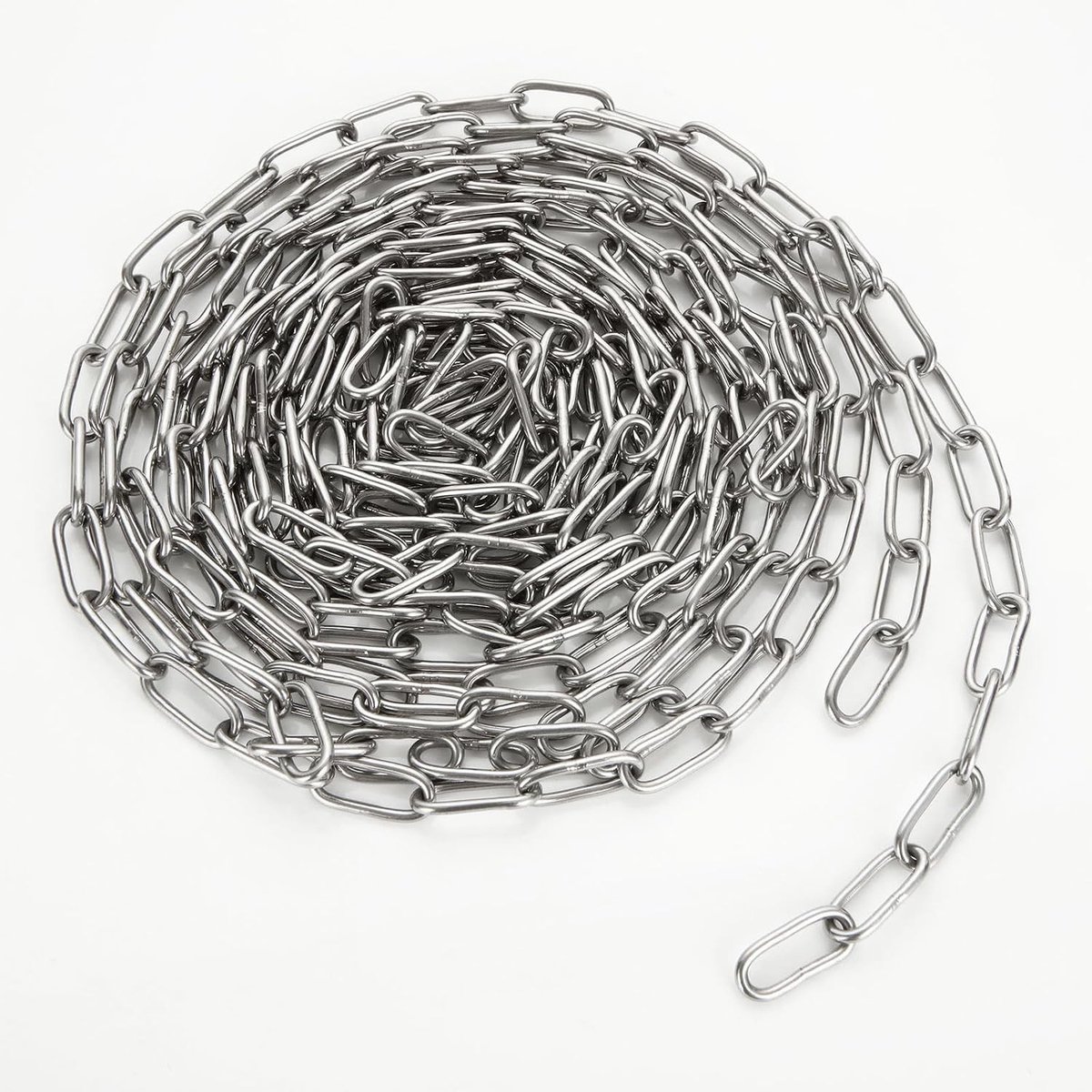 3 mm RVS Ketting - 6 Meter Roestvrij Staal Link Ketting voor Tuin, Hondenriem en Meubelverlichting