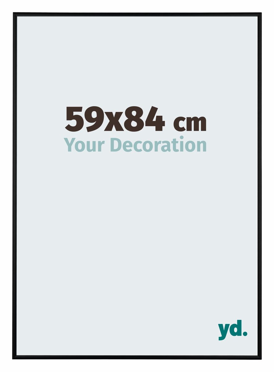 yd. Your Decoration - Fotolijst 59x84 cm - Aluminium - Zwart Mat - Kent