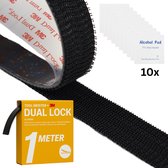 3M Dual Lock – 1 Meter – Klittenband Zelfklevend – Heavy Duty - Dubbelzijdig Velcro Tape - Zwart - SJ3550CF