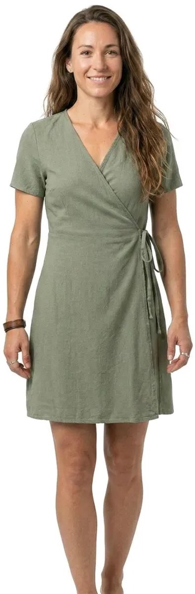 Only Addiction-caro Korte Mouwen Korte Jurk Groen XL Vrouw