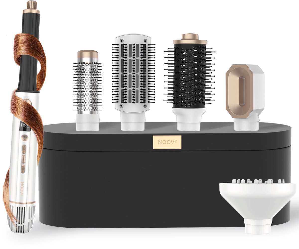 Bol.com NOOV Multi Airstyler - Multistyler - Föhn - Föhnborstel - Krulborstel - Hairwrap - 6-in-1 Stylingtool aanbieding