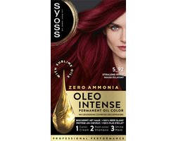 Syoss Oleo Intense 5-92 Haarverf - Stralend Rood - Permanente Haarkleuring - Ammoniakvrij - Met Voedende Oliën - 100% Grijsdekking - Langdurige Kleur - 1 stuk