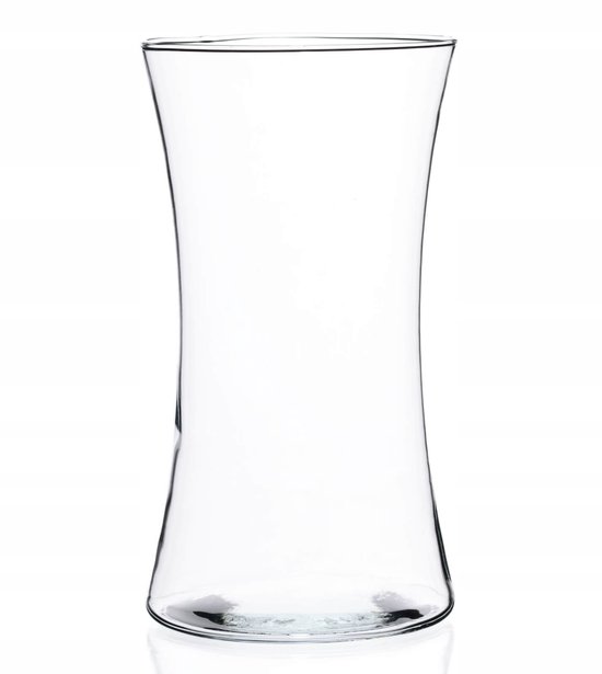 Lex Glazen Vaas Transparant 14 x 25 cm - Stijlvolle Woondecoratie
