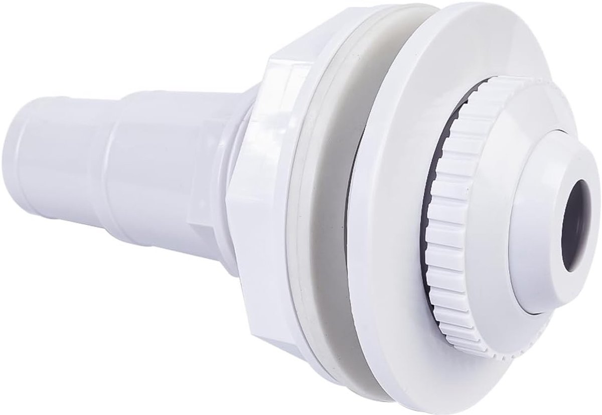 14 cm verstelbare inlaatmondstuk voor zwembad, geschikt voor 38/32 mm slangaansluitingen, optimale watercirculatie en eenvoudig te installeren