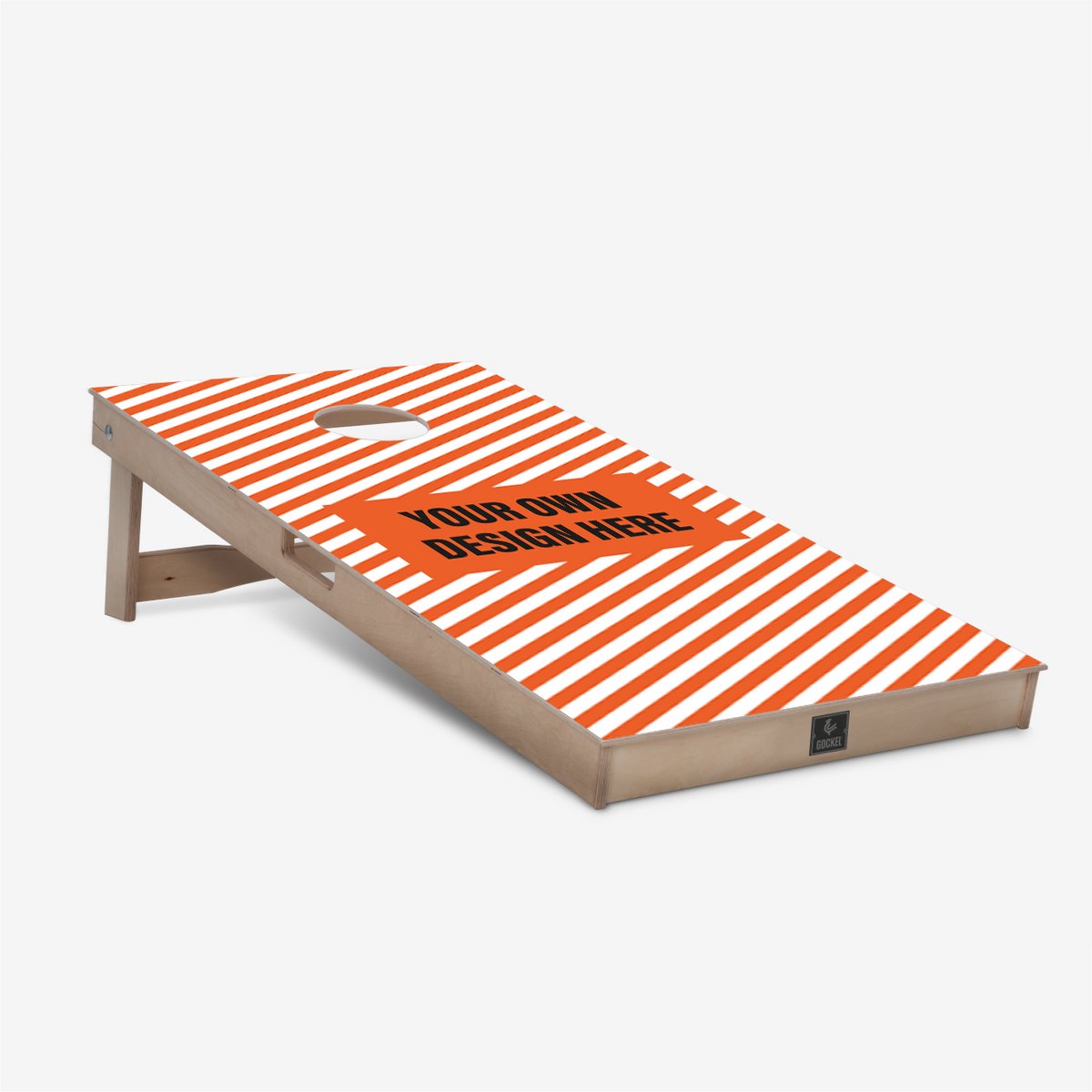 Gockel Original Cornhole Cornhole board - GEPERSONALISEERD MET EIGEN ONTWERP - 120 x 60 cm (100% berken multiplex - inclusief cornhole bags / zakjes)