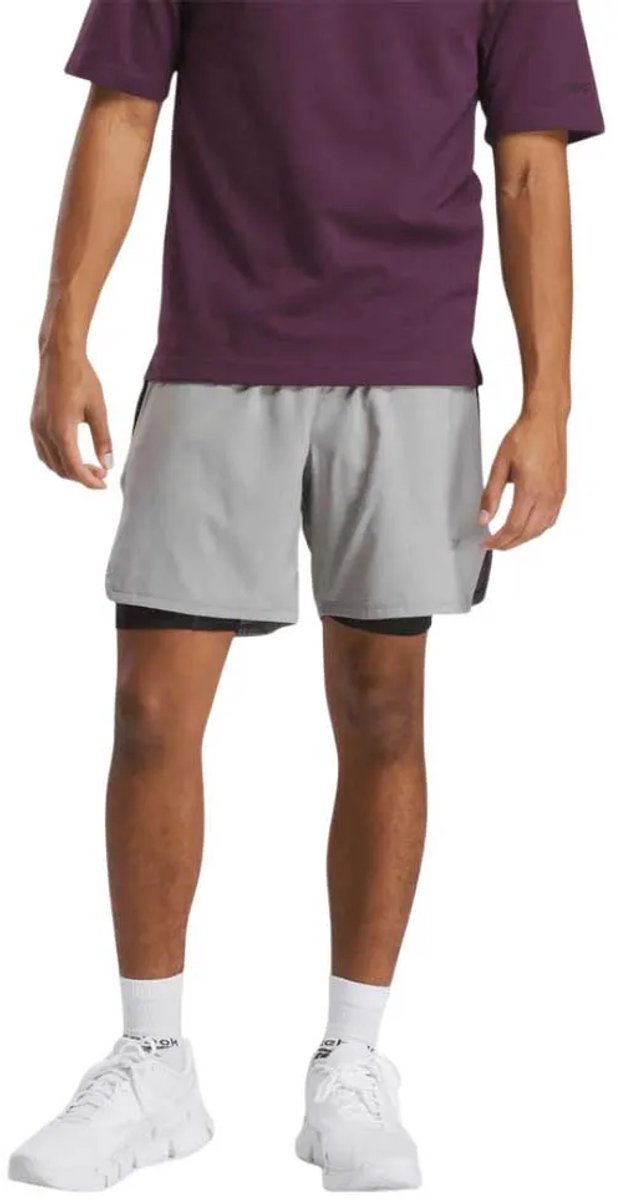Reebok Running 2 1 Korte Sportbroek L Man Grijs