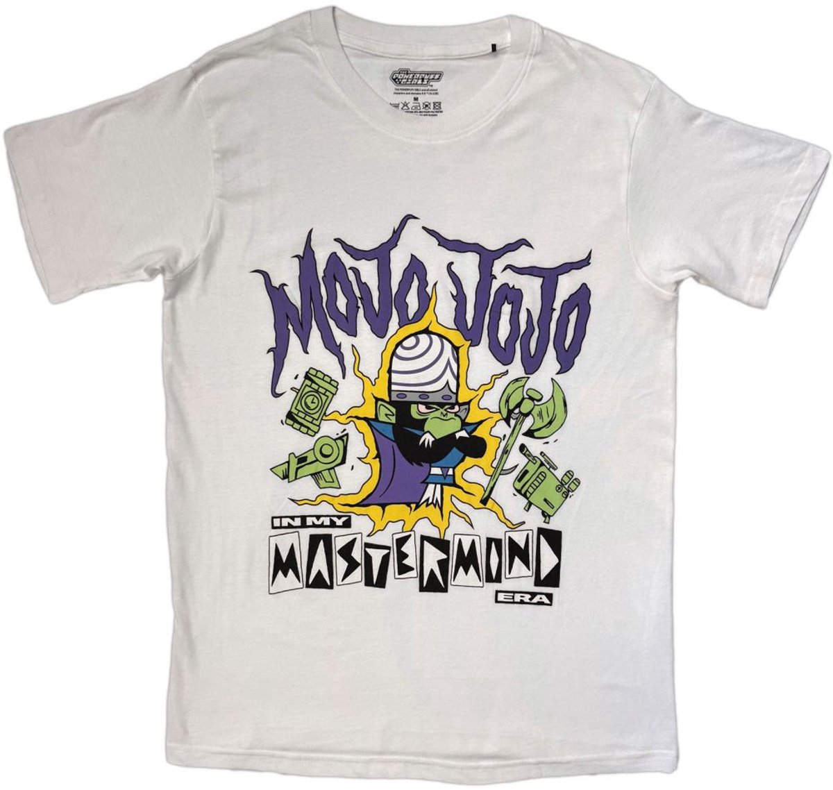 The Powerpuff Girls - Mojo Jojo Mastermind Heren Tshirt - XL - Wit