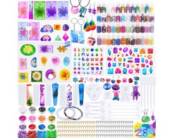 MUOIVG 289 stuks hars giethars siliconen vorm, sieradenproductieset voor het maken van sieraden, hangers - ShopVlot