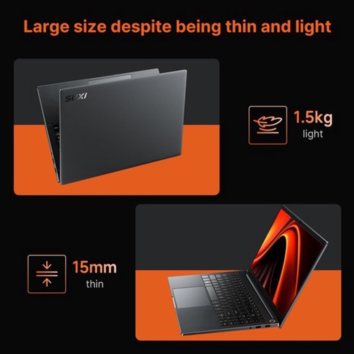 Laptop 15,6 Inch 32G RAM - 512GB SSD - AMD Ryzen 9 5950H - Windows 11 - IPS Scherm - Verlicht Toetsenbord