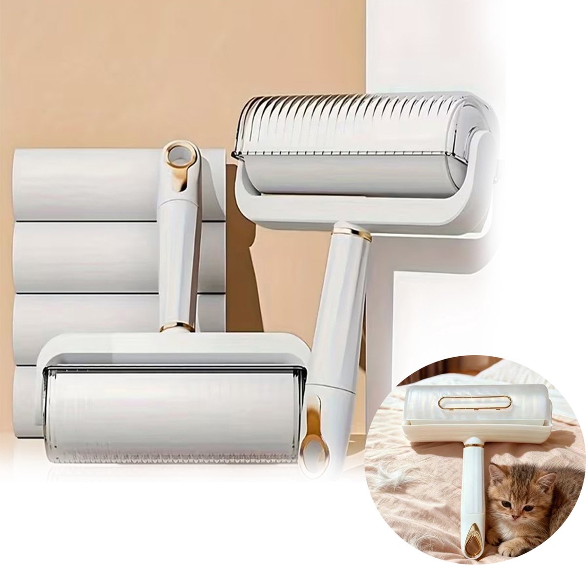 Lint Roller, Ontharingsapparaat, Gereedschap Voor Het Verwijderen Van Vacht, Reinigingsgereedschap Voor Kleding, Banken en Tapijten.