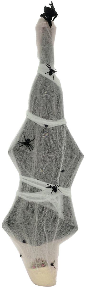 HOMCOM Halloween Decoraties Polyester, PE, Staal 43L x 21B x 142H cm Grijs