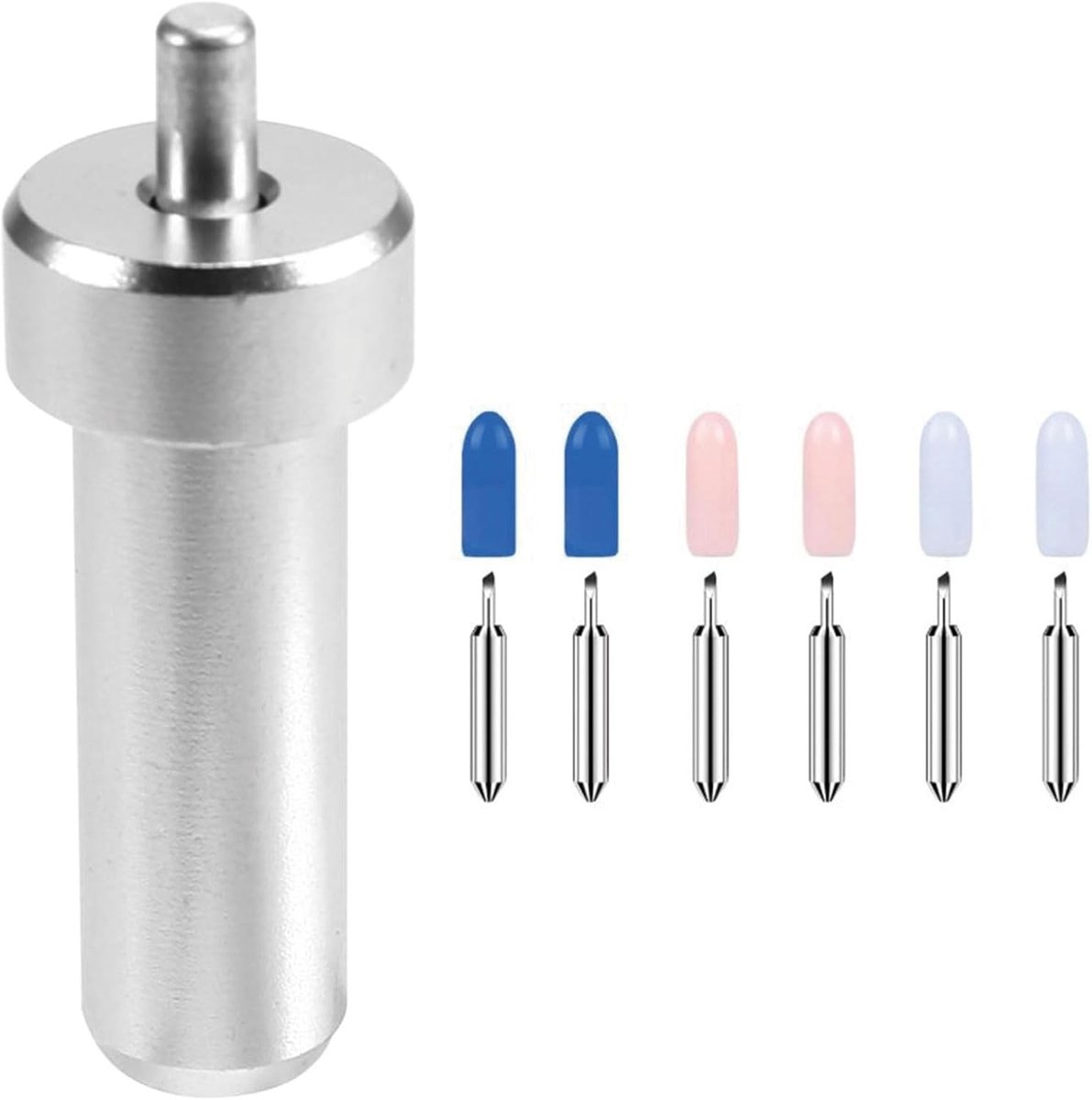 Set van 6 Snijmessen voor Cricut Joy met Houder, Fijne Snijkant, 30°, 45°, 60° - Reserveonderdelen en Accessoires voor Vinylsnijden en Plotters