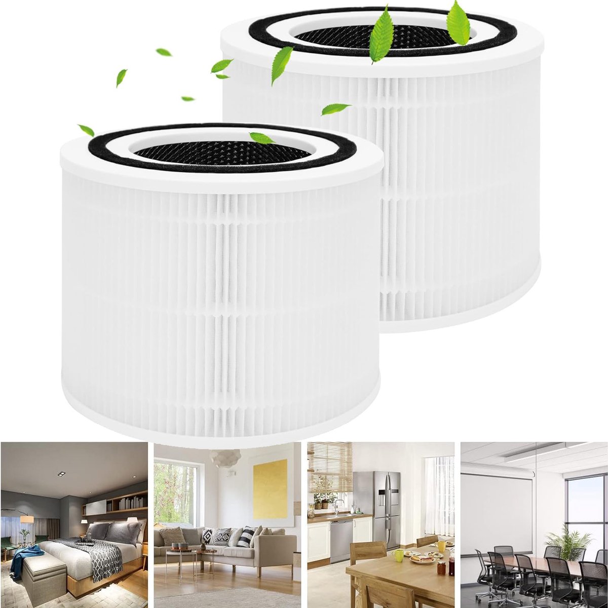 2 Vervangingsfilter Compatibel Met Levoit Core 300 En Core 300s Luchtreiniger - 3-In-1 H13 True Hepa- En Actief Koolstoffilter