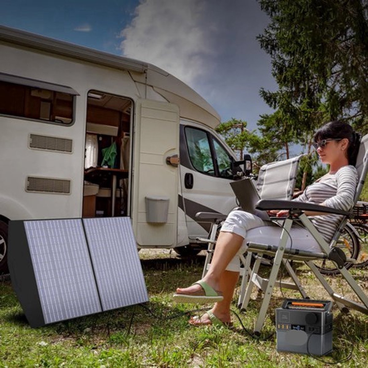 Draagbare Power Station – Mobiele Accu – Noodstroomvoorziening – Energiebron – Outdoor Batterij – 288Wh Capaciteit – 300W AC Uitgang